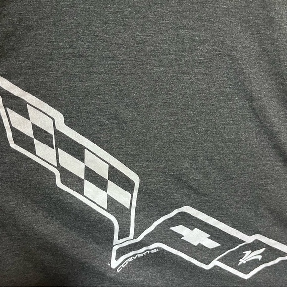 Corvette T-shirt - New Agenda - 2XL Charcoal / Black EUC - Picture 2 of 6